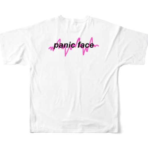 panic face フルグラフィックTシャツ