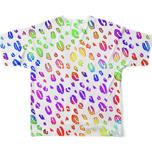 Rainbow Leopard All-Over Print T-Shirt