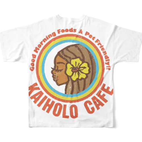 カイホロカフェ　オリジナルロゴ　カラー フルグラフィックTシャツ