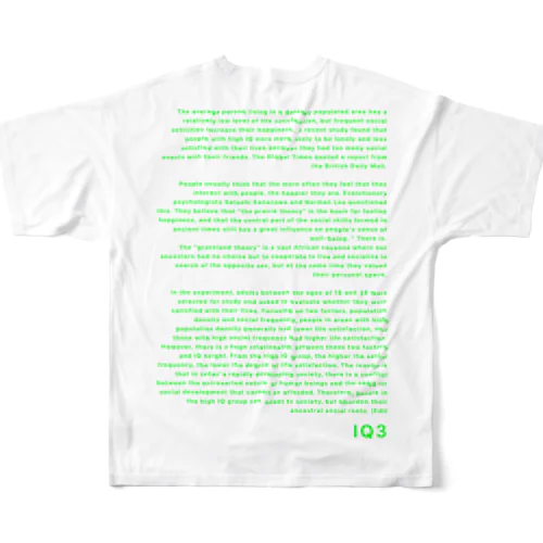 IQ3 フルグラフィックTシャツ