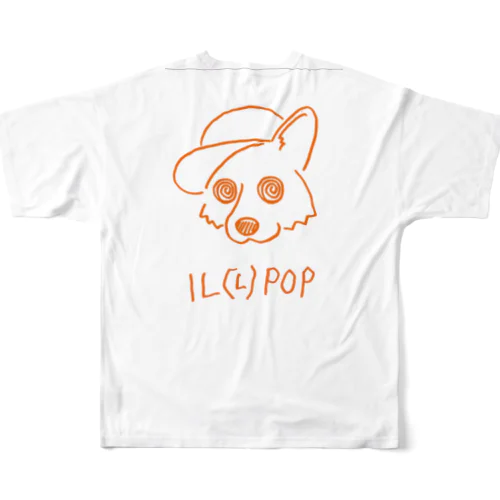オレンジPOP フルグラフィックTシャツ