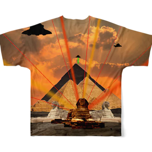 UFO in Egypt FULL All-Over Print T-Shirt