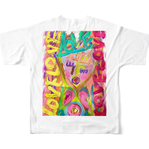 LOVEラブコ All-Over Print T-Shirt