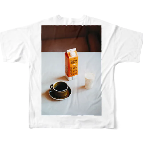 MILK COFFEE フルグラフィックTシャツ