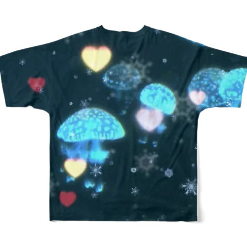 海月(BLUE DREAM) All-Over Print T-Shirt