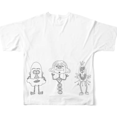 ONIGIRI-FAMILY フルグラフィックTシャツ