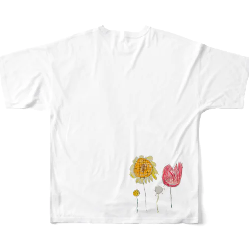 Flowers by Hina フルグラフィックTシャツ