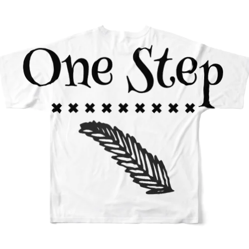 ONE STEP フルグラフィックTシャツ