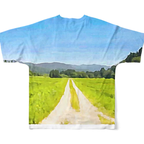 畦道 All-Over Print T-Shirt