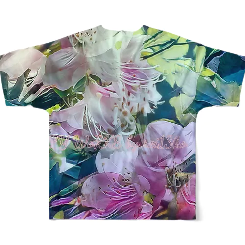 ツツジ重ね All-Over Print T-Shirt