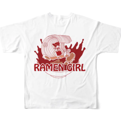 RAMEN GIRL フルグラフィックTシャツ