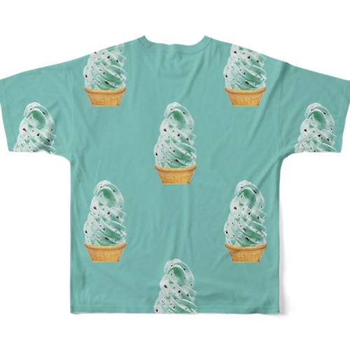 チョコミントソフト(緑) All-Over Print T-Shirt