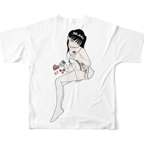 天使 フルグラフィックTシャツ