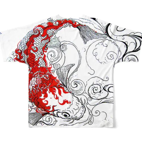 炎鯉（Homura-Goi） All-Over Print T-Shirt