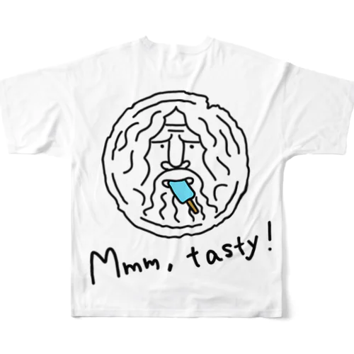 初めての味　ソーダアイス　Mouth of truth 真実の口 All-Over Print T-Shirt