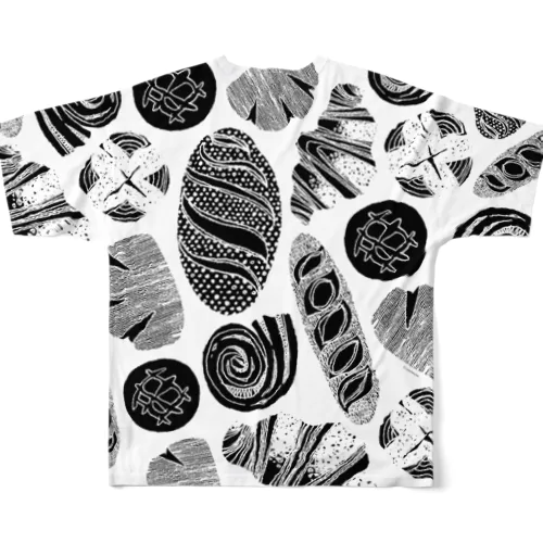 I Love Bread (Black) All-Over Print T-Shirt