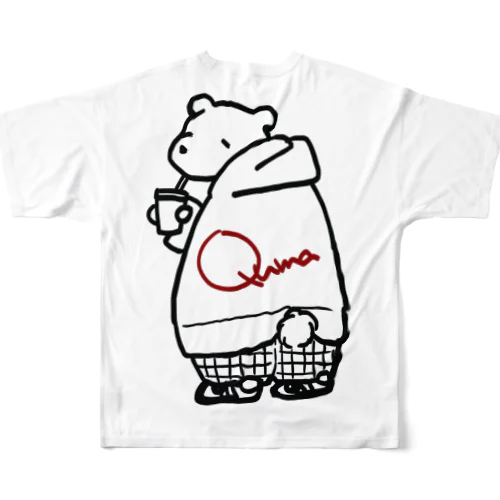 ふりかえりQUMA フルグラフィックTシャツ