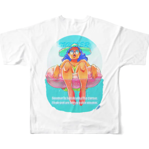  SUMMER！！！！！！ フルグラフィックTシャツ