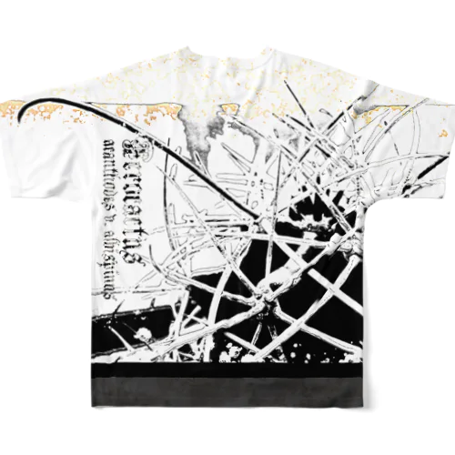 サボテン 白鳥丸（白） フルグラフィックTシャツ
