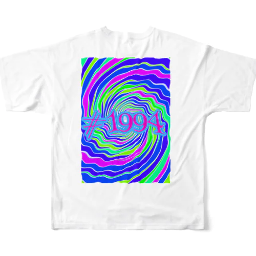 #1994 波紋 フルグラフィックTシャツ