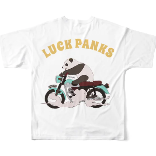 バイク乗りのパンダ All-Over Print T-Shirt