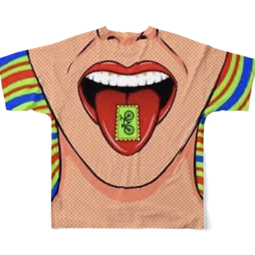 psychedelic フルグラフィックTシャツ