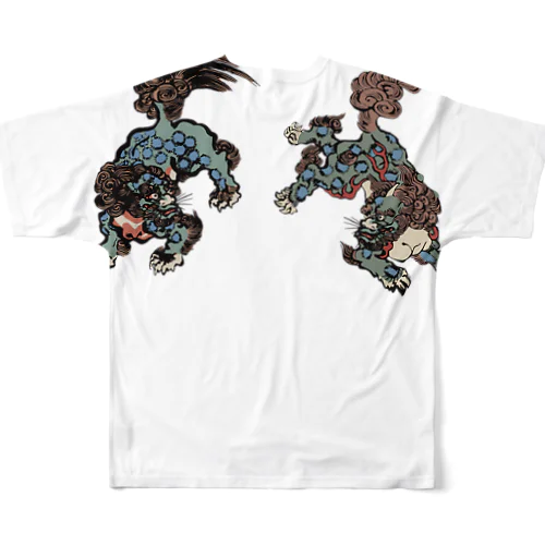 唐獅子 All-Over Print T-Shirt