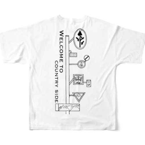 Country side フルグラフィックTシャツ