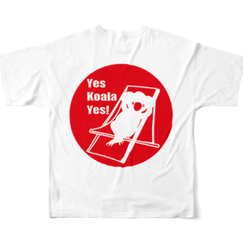 Yes Koala Yes! フルグラフィックTシャツ