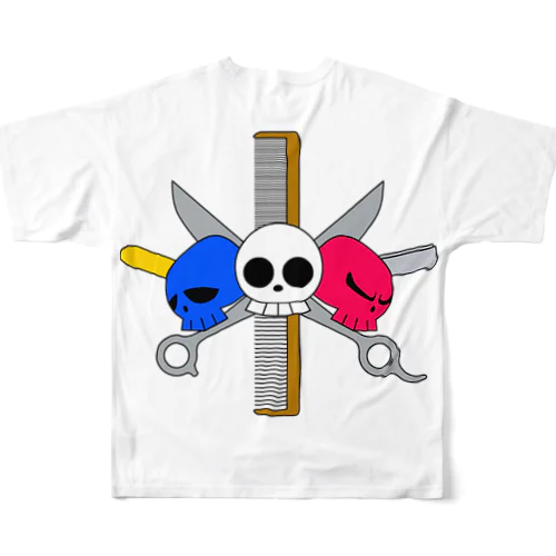 トリコロールファミリー フルグラフィックTシャツ