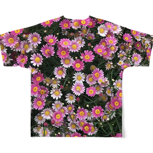 003 お花まみれ フルグラフィックTシャツ