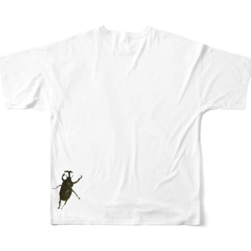 カブトムシつれていく？ フルグラフィックTシャツ