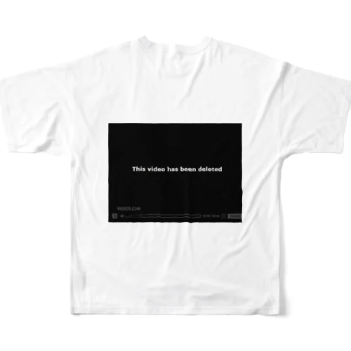 this video has been deleted  フルグラフィックTシャツ