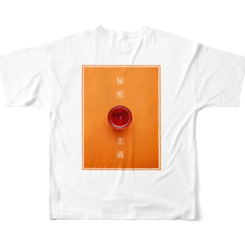 Foxact【秘密主義 x 橙】...両面 All-Over Print T-Shirt