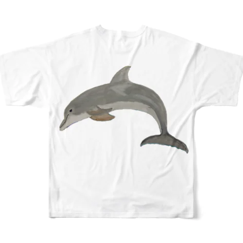 💕バンドウイルカですヨ🐬 フルグラフィックTシャツ