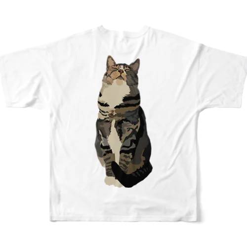 Tabby Cat フルグラフィックTシャツ