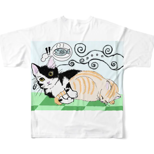 Poon(The smell of fish ) フルグラフィックTシャツ