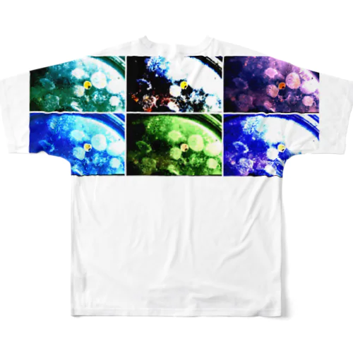 氷中花モザイク All-Over Print T-Shirt