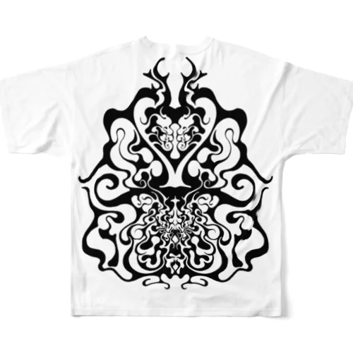 グラフィック 「オニ」 All-Over Print T-Shirt