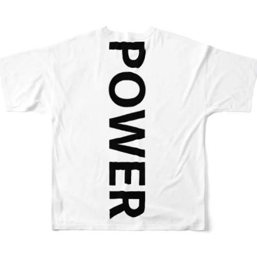 力こそパワー フルグラフィックTシャツ
