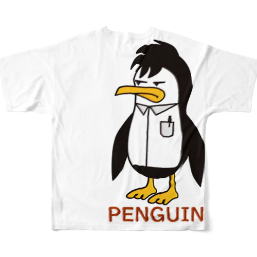 ペンギン PENGUIN バックプリント   All-Over Print T-Shirt