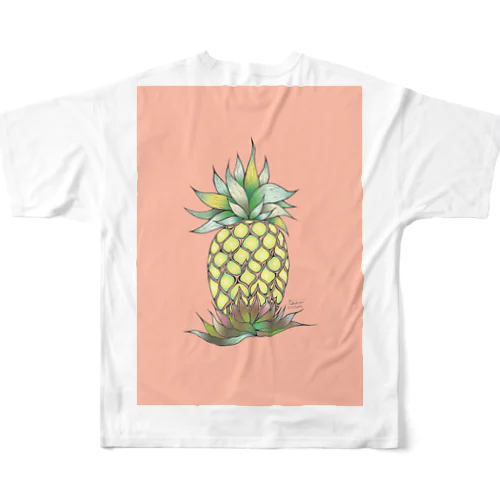 pineapple フルグラフィックTシャツ