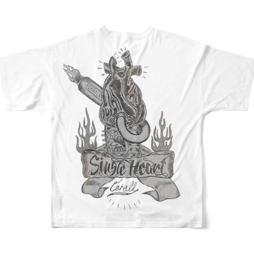 SINGLE HEART フルグラフィックTシャツ