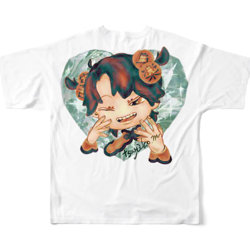 楽　喜怒哀楽 All-Over Print T-Shirt