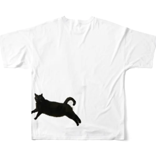 ナタリーの猫 フルグラフィックTシャツ