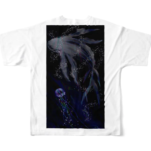 深海鯨 フルグラフィックTシャツ