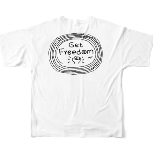 【Get Freedom】自由を手にいれろ#19W フルグラフィックTシャツ