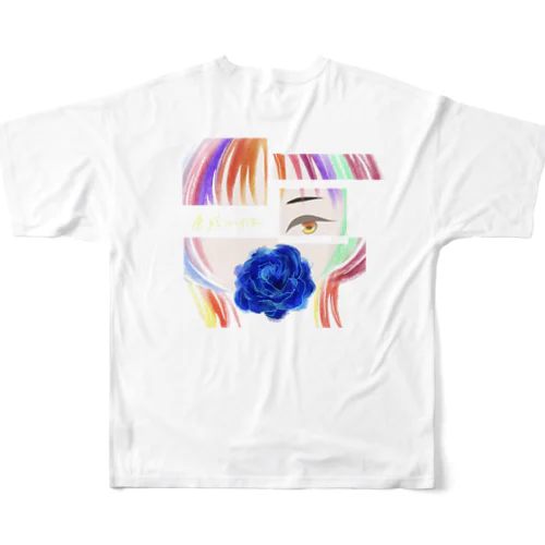 色がついた女の子 All-Over Print T-Shirt