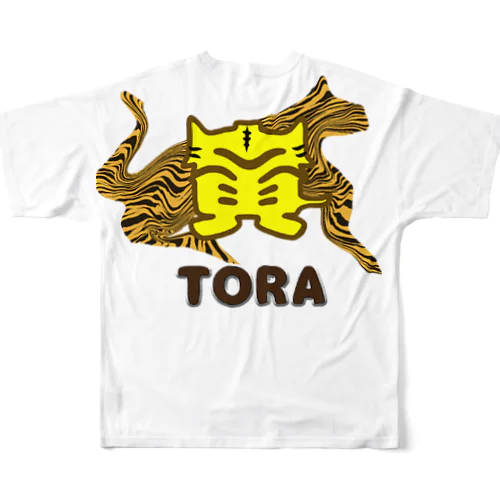 こんなカンジ？（漢字）　寅！トラ！TORA！ All-Over Print T-Shirt