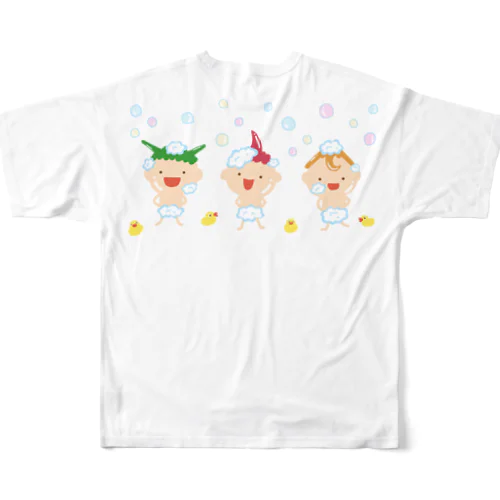 もっと楽しく♪泡あわ3兄弟 フルグラフィックTシャツ